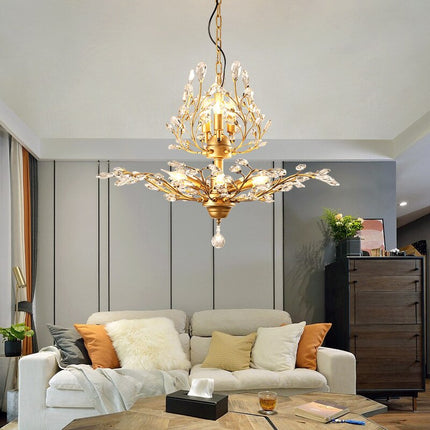 ChandelierDecor - Crystal Tree Chandelier: Elegant Lighting Fixture