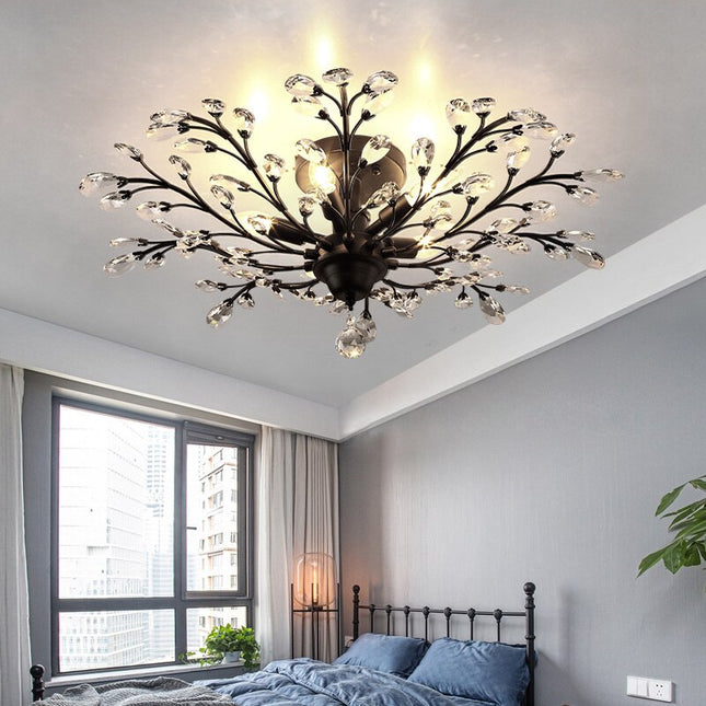 ChandelierDecor - Crystal Tree Chandelier: Elegant Lighting Fixture