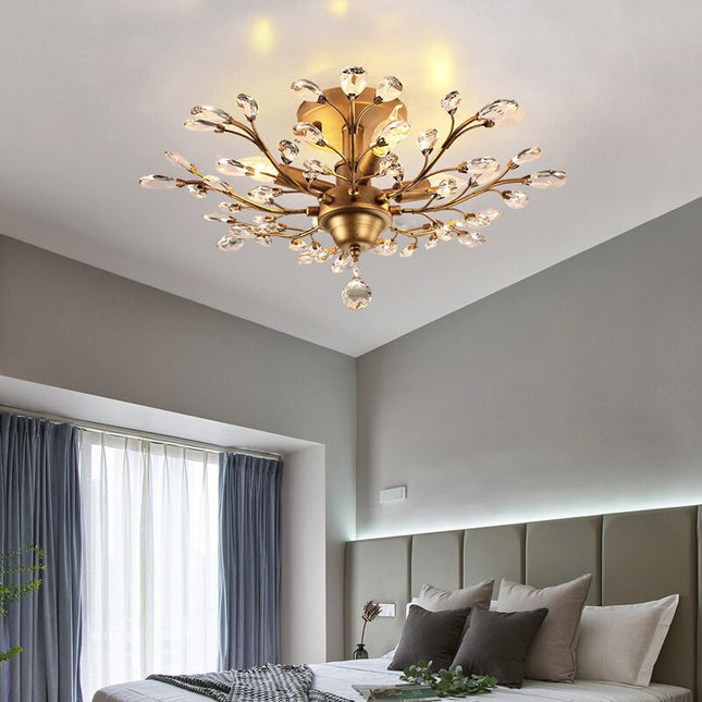 ChandelierDecor - Crystal Tree Chandelier: Elegant Lighting Fixture