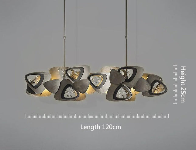 ChandelierDecor - Crystal Triangle Kitchen Island Lighting Chandelier