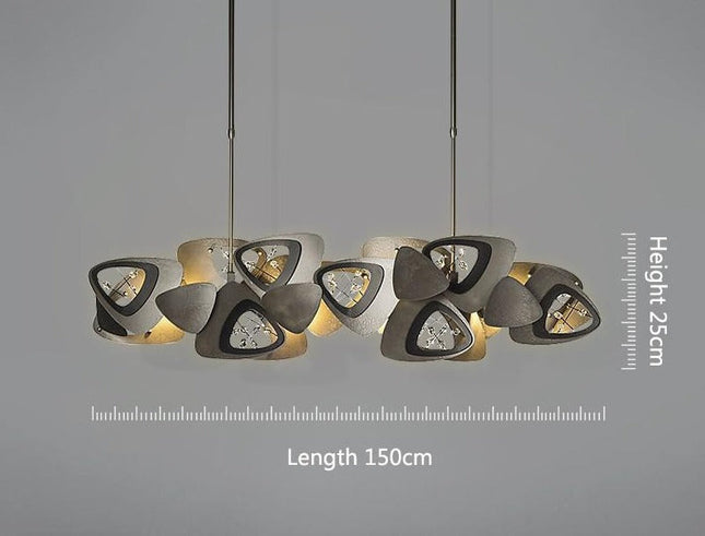 ChandelierDecor - Crystal Triangle Kitchen Island Lighting Chandelier