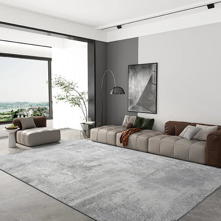 ChandelierDecor - Abstract Gray High Pile Tufted Rug
