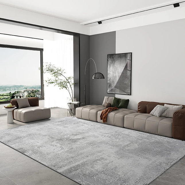 ChandelierDecor - Abstract Gray High Pile Tufted Rug