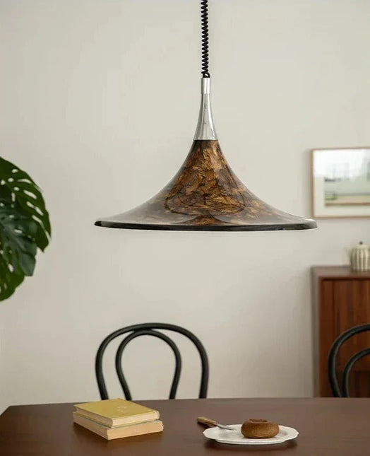 ChandelierDecor - Modern Horn-Shaped LED Pendant Light – Sleek Iron Finish