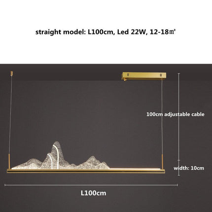 ChandelierDecor - Designer Acrylic Hill Chandelier for Stunning Lighting