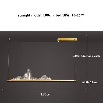 ChandelierDecor - Designer Acrylic Hill Chandelier for Stunning Lighting