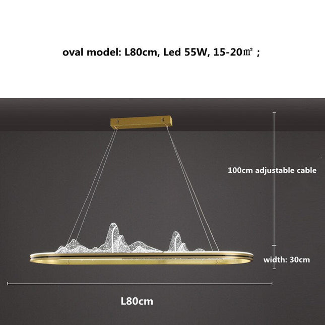 ChandelierDecor - Designer Acrylic Hill Chandelier for Stunning Lighting