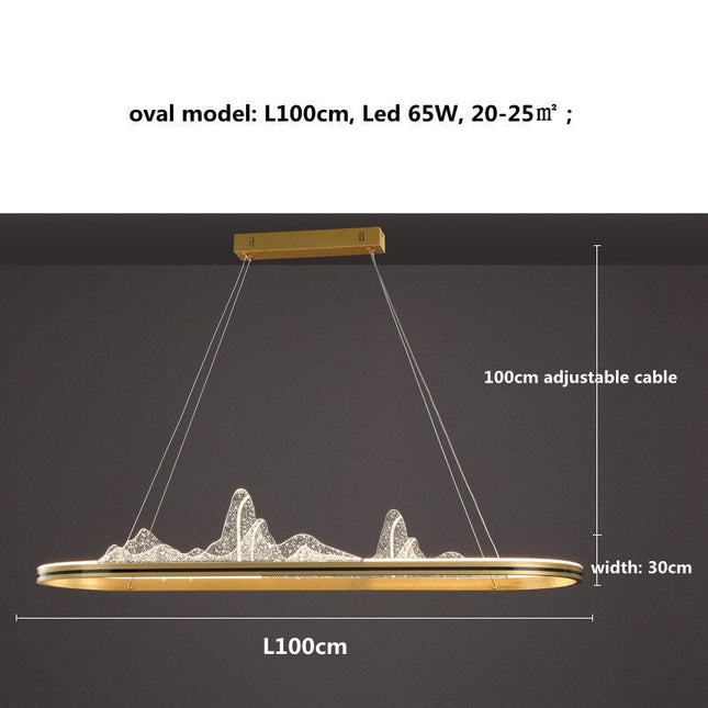 ChandelierDecor - Designer Acrylic Hill Chandelier for Stunning Lighting