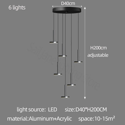 ChandelierDecor - Designer Arc Luxury Staircase Chandelier