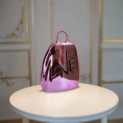 ChandelierDecor - Designer Bag Electroplated Resin Glass Sculpture