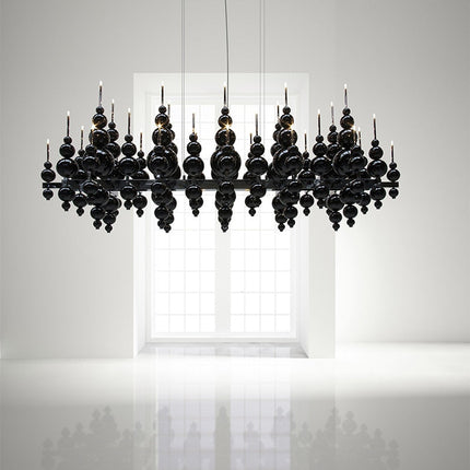 ChandelierDecor - Designer Glass Balls Chandelier: Elegant Lighting Fixture