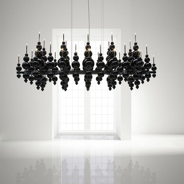 ChandelierDecor - Designer Glass Balls Chandelier: Elegant Lighting Fixture
