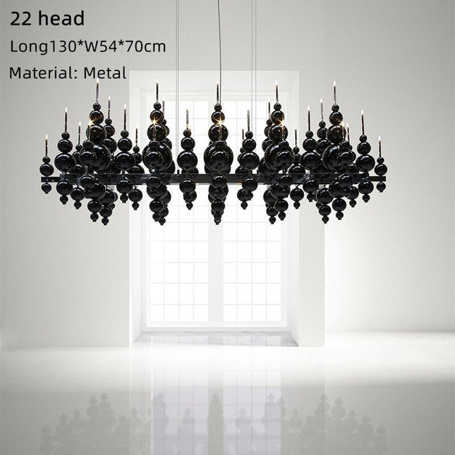 ChandelierDecor - Designer Glass Balls Chandelier: Elegant Lighting Fixture