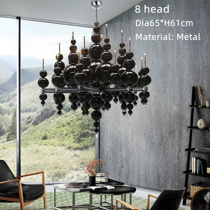 ChandelierDecor - Designer Glass Balls Chandelier: Elegant Lighting Fixture
