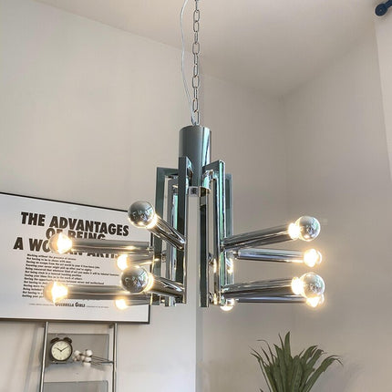 ChandelierDecor - Designer LED Chrome Hanging Light Chandelier
