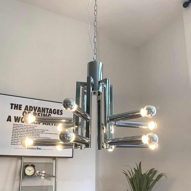 ChandelierDecor - Designer LED Chrome Hanging Light Chandelier