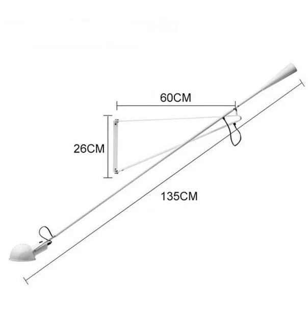 ChandelierDecor - Designer Long Arm Adjustable Long Pole Wall Light
