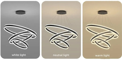 ChandelierDecor - Rings LED Staircase Chandelier: Unparalleled Elegance