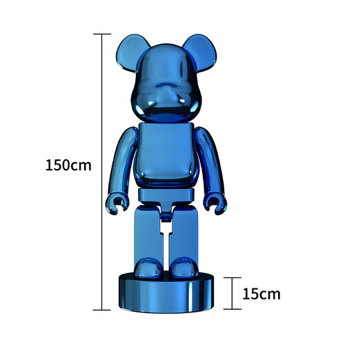 ChandelierDecor - Electroplating Multicolour Bearbrick Statue Large