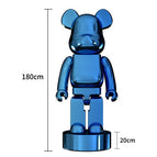 Bleu / 180cm avec socle