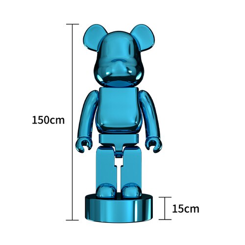 ChandelierDecor - Electroplating Multicolour Bearbrick Statue Large