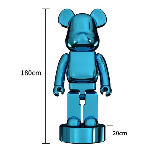 ChandelierDecor - Electroplating Multicolour Bearbrick Statue Large