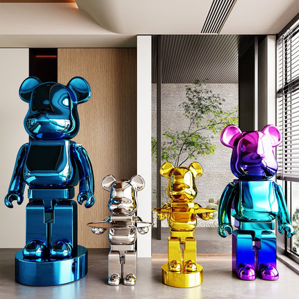 ChandelierDecor - Electroplating Multicolour Bearbrick Statue Large
