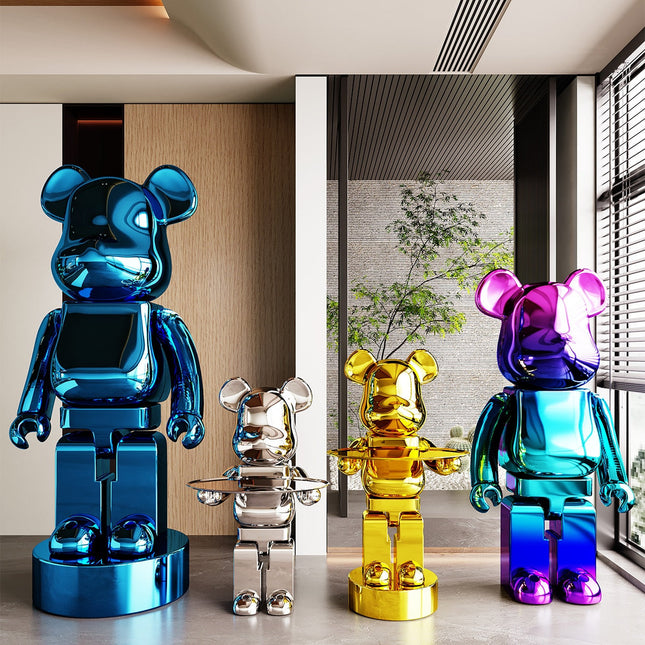 ChandelierDecor - Electroplating Multicolour Bearbrick Statue Large