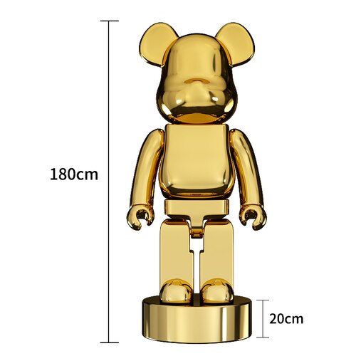 ChandelierDecor - Electroplating Multicolour Bearbrick Statue Large