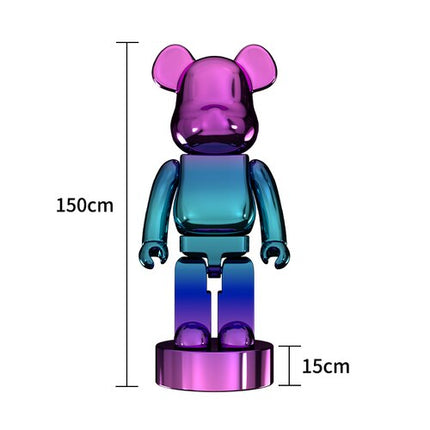 ChandelierDecor - Electroplating Multicolour Bearbrick Statue Large