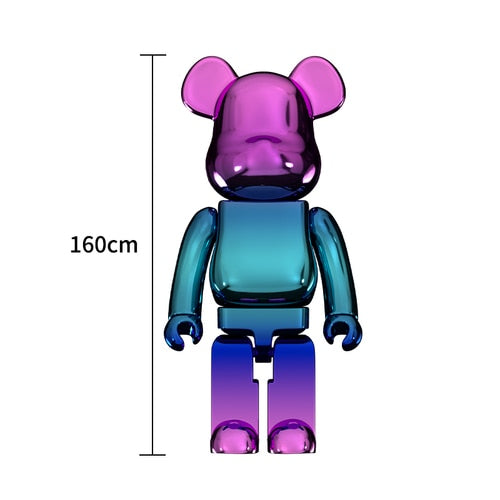 ChandelierDecor - Electroplating Multicolour Bearbrick Statue Large