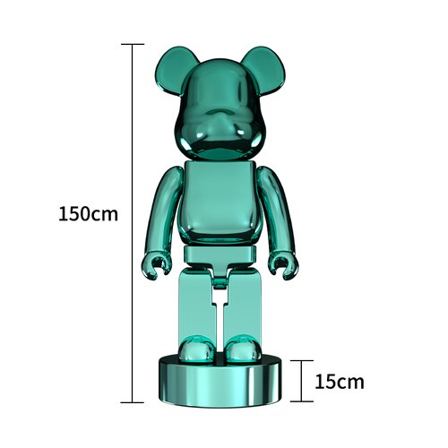 ChandelierDecor - Electroplating Multicolour Bearbrick Statue Large