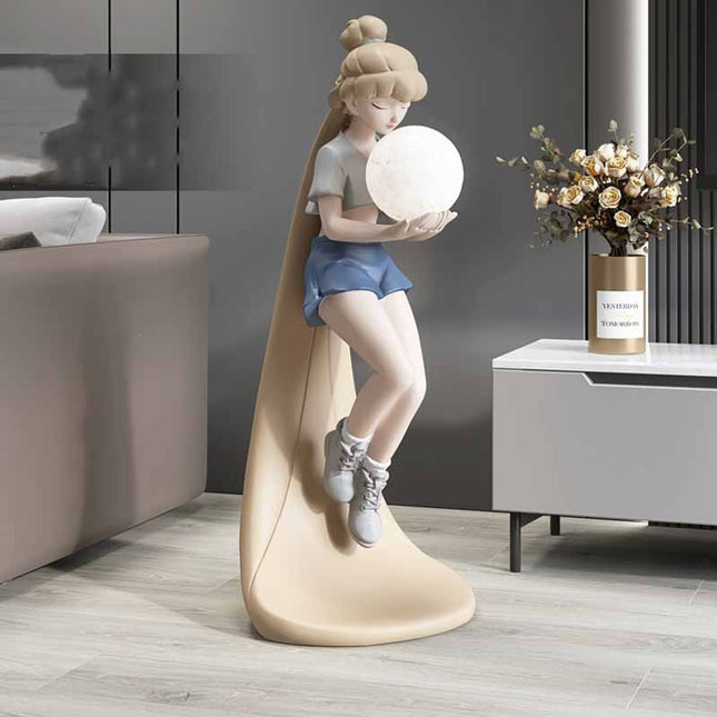 ChandelierDecor - Fashion Girl Figure Statue Sculpture Ornament