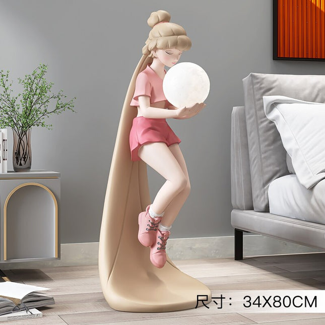ChandelierDecor - Fashion Girl Figure Statue Sculpture Ornament