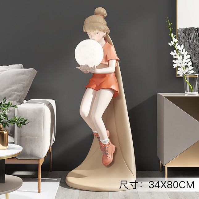 ChandelierDecor - Fashion Girl Figure Statue Sculpture Ornament