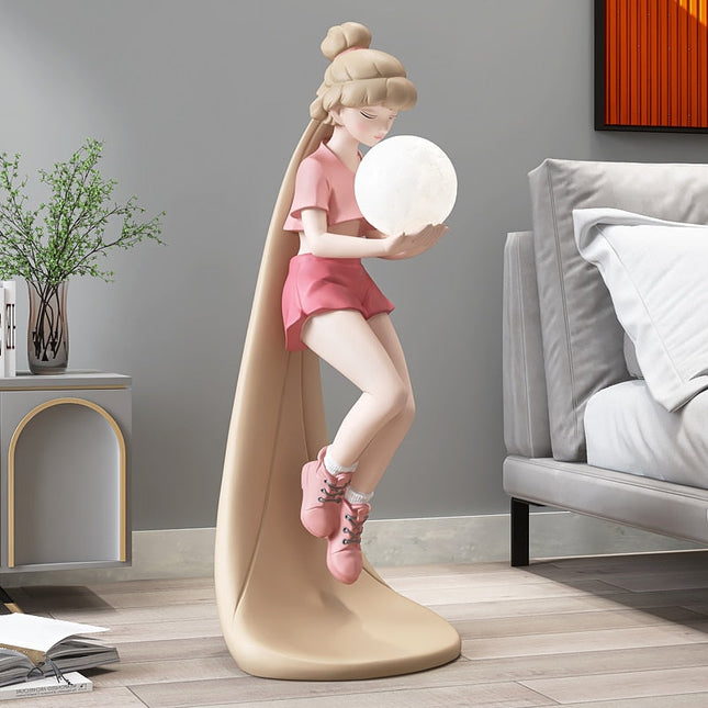 ChandelierDecor - Fashion Girl Figure Statue Sculpture Ornament