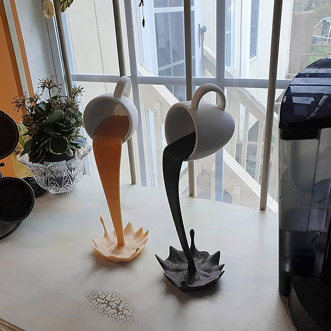 ChandelierDecor - Floating Coffee Cup Art Sculpture Ornament