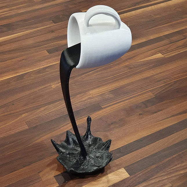 ChandelierDecor - Floating Coffee Cup Art Sculpture Ornament