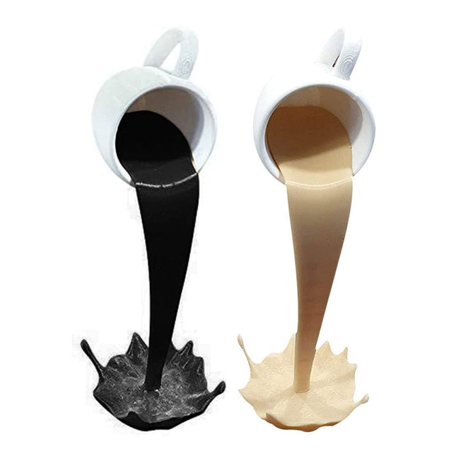 ChandelierDecor - Floating Coffee Cup Art Sculpture Ornament