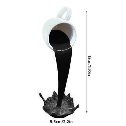 ChandelierDecor - Floating Coffee Cup Art Sculpture Ornament