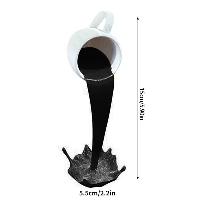 ChandelierDecor - Floating Coffee Cup Art Sculpture Ornament
