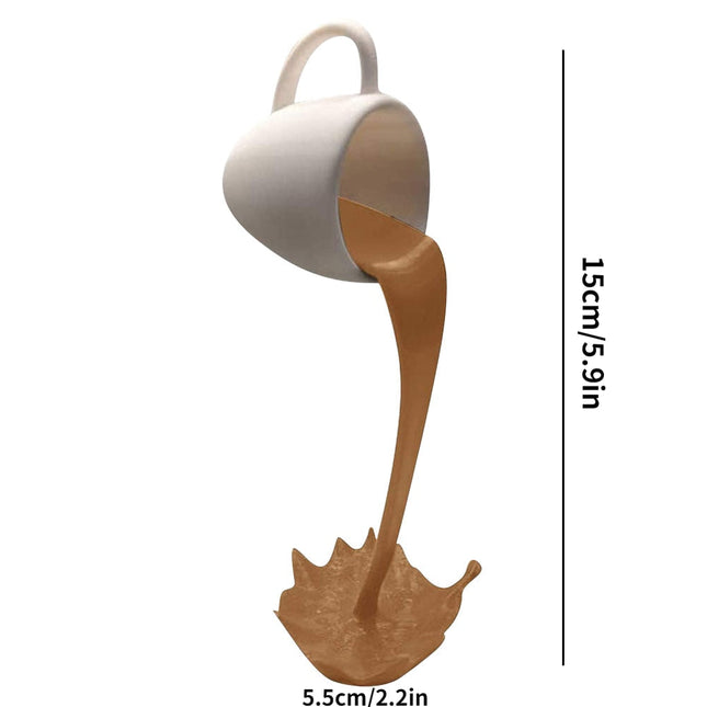 ChandelierDecor - Floating Coffee Cup Art Sculpture Ornament