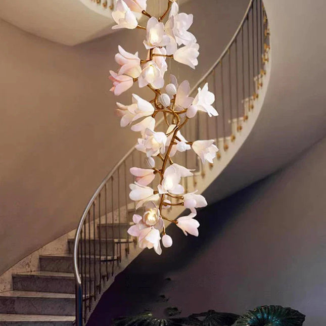 ChandelierDecor - Floral Bunch Staircase Chandelier Lighting