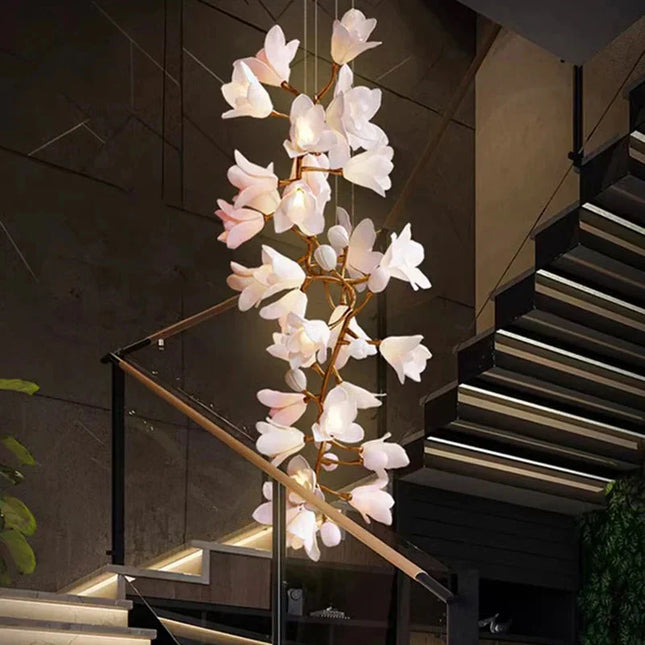 ChandelierDecor - Floral Bunch Staircase Chandelier Lighting