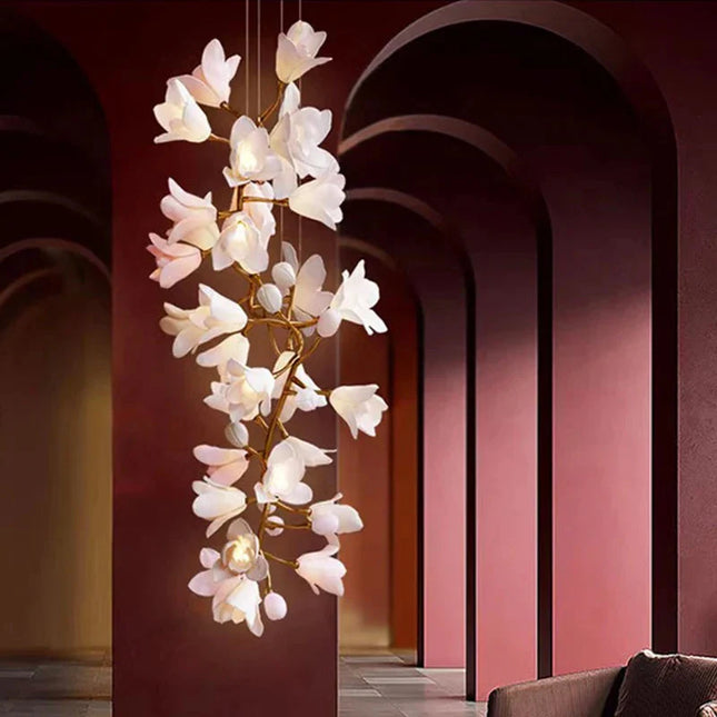 ChandelierDecor - Floral Bunch Staircase Chandelier Lighting