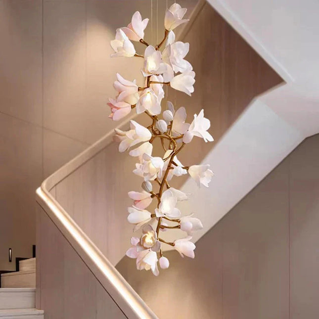 ChandelierDecor - Floral Bunch Staircase Chandelier Lighting