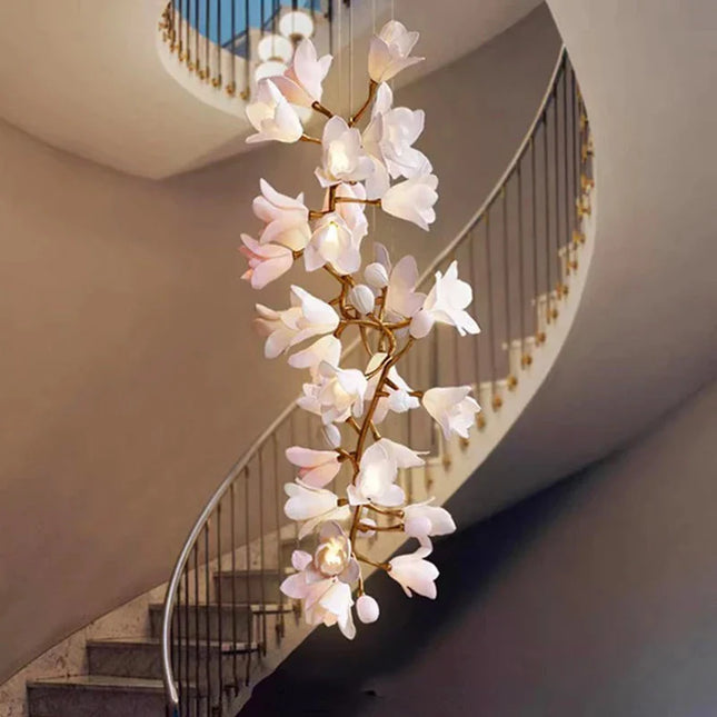 ChandelierDecor - Floral Bunch Staircase Chandelier Lighting