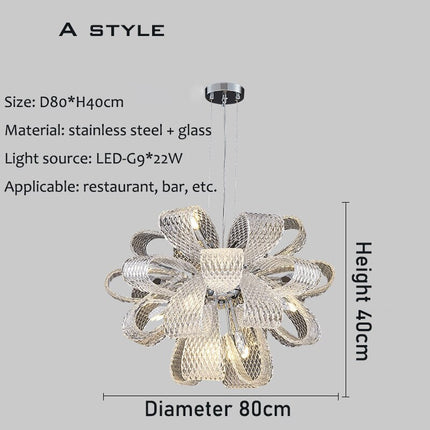 ChandelierDecor - Flower Crystal LED Lighting - Crystal Chandelier