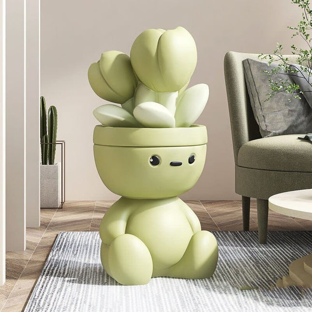ChandelierDecor - Flower Man Kids Room Storage Plant Statue