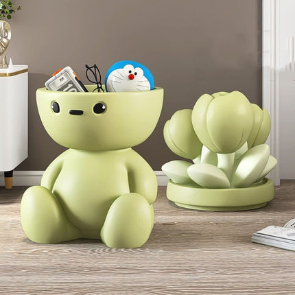 ChandelierDecor - Flower Man Kids Room Storage Plant Statue